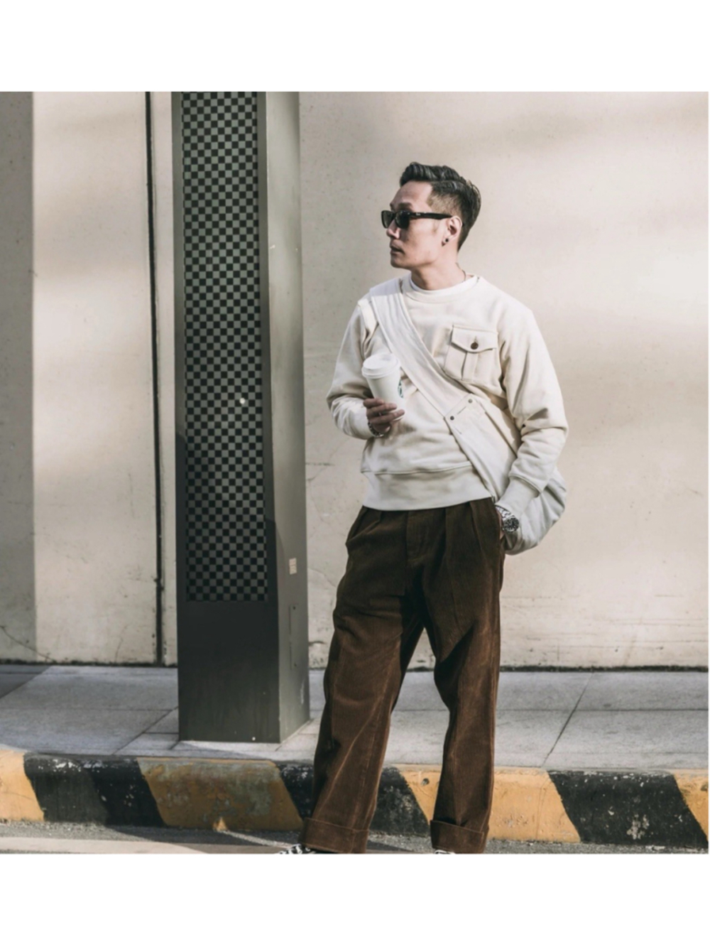 Military Pocket Sweatshirt - Apricot Non Stock Mfg. Co. M 38 USA SHIP